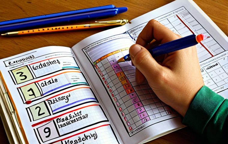 ** A person meticulously studying a "map" (the exam syllabus) surrounded by study materials, highlighting key sections with different colored pens. The scene should convey focus and determination, with elements like a calendar marking study milestones.

**