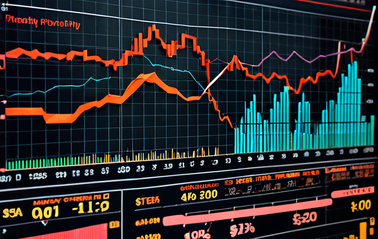 **

Prompt: "A dynamic graph showing currency exchange rate fluctuations, overlaid with business charts. Focus on volatility and uncertainty in financial markets. Modern, corporate aesthetic."

**