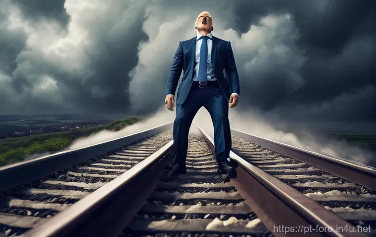 외환관리사와 기업 외환 관리 사례 - **Prompt 1: The Currency Rollercoaster of Uncertainty**
"A dynamic, high-energy image depicting ...